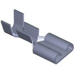 TE Connectivity FASTON .250 Uninsulated Female Spade Connector, Receptacle, 6.35 x 0.81mm Tab Size, 0.8mm² to 2mm²