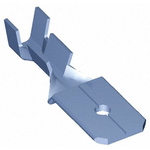 TE Connectivity FASTON .250 Uninsulated Male Spade Connector, Tab, 6.35 x 0.81mm Tab Size, 0.3mm² to 0.8mm²