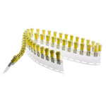 TE Connectivity PIDG FASTON .250 Yellow Insulated Female Spade Connector, Receptacle, 6.35 x 0.81mm Tab Size, 3.3mm² to