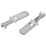 TE Connectivity FASTON .250 Uninsulated Male Spade Connector, Tab, 6 x 0.8mm Tab Size, 0.5mm² to 2.27mm²