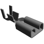 TE Connectivity FASTON .187 Uninsulated Female Spade Connector, Receptacle, 4.75 x 0.51mm Tab Size, 0.5mm² to 1.3mm²