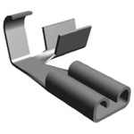 TE Connectivity FASTON .110 Uninsulated Female Spade Connector, Flag Terminal, 2.79 x 0.51mm Tab Size, 0.3mm² to 0.8mm²