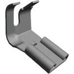 TE Connectivity FASTON .250 Uninsulated Female Spade Connector, Flag Terminal, 6.35 x 0.81mm Tab Size, 3mm² to 6mm²