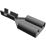 TE Connectivity FASTON .250 Uninsulated Female Spade Connector, Receptacle, 6.35 x 0.81mm Tab Size, 0.3mm² to 0.8mm²