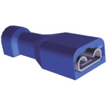 TE Connectivity Ultra-Fast .187 Blue Insulated Female Spade Connector, Receptacle, 4.75 x 0.81mm Tab Size, 1.3mm² to