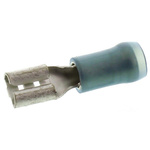 TE Connectivity PIDG FASTON .187 Blue Insulated Female Spade Connector, Receptacle, 4.8 x 0.5mm Tab Size, 1mm² to 2.6mm²