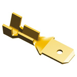 TE Connectivity FASTON .187 Uninsulated Male Spade Connector, Tab, 4.75 x 0.51mm Tab Size, 0.3mm² to 0.8mm²