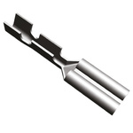 TE Connectivity FASTON .110 Uninsulated Female Spade Connector, Receptacle, 2.79 x 0.51mm Tab Size, 0.2mm² to 0.4mm²