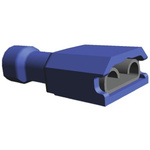 TE Connectivity Ultra-Fast .250 Blue Insulated Female Spade Connector, Receptacle, 6.35 x 0.81mm Tab Size, 1.3mm² to