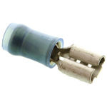 TE Connectivity PIDG FASTON .187 Blue Insulated Female Spade Connector, Receptacle, 4.75 x 0.51mm Tab Size, 1.3mm² to
