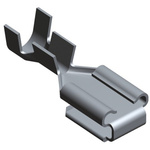 TE Connectivity FASTON 0.25 Uninsulated Female Spade Connector, Piggyback Terminal, 6.35 x 0.851mm Tab Size, 0.8mm² to