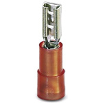 Phoenix Contact C-SCFI 1.5 Red Insulated Female Spade Connector, Receptacle, 2.8 x 0.25mm Tab Size, 0.5mm² to 1.5mm²