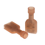 Molex InsulKrimp 19003 Red Insulated Female Spade Connector, Receptacle, 6.35 x 0.81mm Tab Size