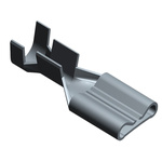 TE Connectivity FASTON .187 Grey Uninsulated Female Spade Connector, Receptacle, 4.75 x 0.51mm Tab Size, 0.5mm² to