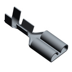 TE Connectivity FASTIN-FASTON .250 Uninsulated Female Spade Connector, Receptacle, 7.49 x 0.3mm Tab Size, 0.3mm² to