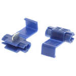 RS PRO Tap Splice Connector, Blue, Insulated 18 → 14 AWG