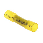 TE Connectivity, DuraSeal Butt Splice Connector, Yellow, Insulated, Tin 12 → 10 AWG