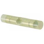 TE Connectivity, PIDG Butt Splice Connector, Yellow, Insulated, Tin 12 → 10 AWG