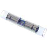 TE Connectivity, PIDG Butt Splice Connector, Blue, Insulated, Tin 16 → 14 AWG