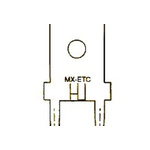 Molex 19705 Uninsulated Male Spade Connector, PCB Tab, 6.35 x 0.81mm Tab Size