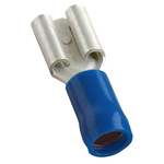 MECATRACTION S Blue Insulated Female Spade Connector, Receptacle, 7.7 x 6.3mm Tab Size