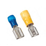 MECATRACTION 51000 Red Insulated Female Spade Connector, Receptacle, 7.7 x 7.7mm Tab Size