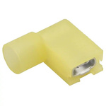 Molex 19007 Yellow Insulated Female Spade Connector, Flag Terminal, 6.35 x 0.81mm Tab Size