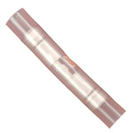 Molex, 19199 Butt Crimp Butt Splice Terminal, Red, Insulated, Tin 18 → 22 AWG