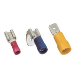 MECATRACTION Insulated Female Spade Connector, Preinsulated Female Disconnects, 6.35 x 0.8mm Tab Size