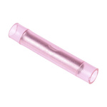 RS PRO Butt Wire Splice Connector, Red, Insulated, Tin 22 → 16 AWG