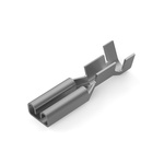 TE Connectivity FASTON 110 Brass Uninsulated Receptacle Spade Connector, Tab, 2.8 x 0.51mm Tab Size