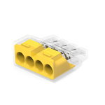 TE Connectivity, 2388553 Closed End Connector, Yellow, Insulated, Copper 12 → 22 AWG