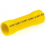 JST, FVC Butt Splice Connector, Yellow, Insulated 12 → 10 AWG