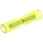 TE Connectivity, PLASTI-GRIP Butt Splice Connector, Yellow, Insulated, Tin 26 → 22 AWG