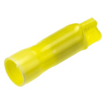 TE Connectivity, 308 Closed End Splice Connector, Yellow, Insulated, Tin 22 → 10 AWG