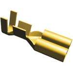 TE Connectivity FASTON .187 Uninsulated Female Spade Connector, Receptacle, 4.75 x 0.51mm Tab Size, 0.5mm² to 1.3mm²