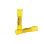TE Connectivity, DuraSeal Butt Wire Splice Connector, Yellow, Insulated, Tin 12 → 10 AWG