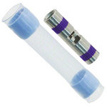TE Connectivity, MiniSeal Butt Wire Splice Connector, Blue, Insulated 16 → 20 AWG