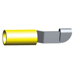 TE Connectivity, PIDG Knife Disconnect Splice Connector, Yellow, Insulated, Tin 12 → 10 AWG