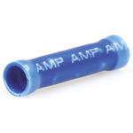 TE Connectivity, PLASTI-GRIP Butt Wire Splice Connector, Blue, Insulated, Tin 16 → 14 AWG
