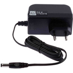 RS PRO, 18W Plug Adapter 12V dc, 1.5A, Level VI Efficiency, 1 Output Power Adapter, Type C