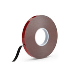 RS PRO VST 5064B Black Foam Tape, 12mm x 33m, 0.64mm Thick