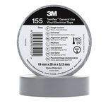 3M Temflex 155 Grey Vinyl Electrical Tape, 19mm x 20m