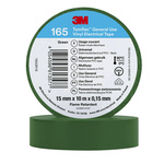 3M Temflex Green Vinyl Electrical Tape, 15mm x 10m