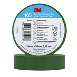 3M Temflex Green Vinyl Electrical Tape, 19mm x 20m