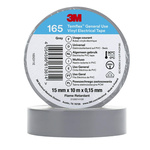 3M Temflex Grey Vinyl Electrical Tape, 15mm x 10m