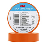 3M Temflex 155 Orange Vinyl Electrical Tape, 19mm x 20m