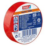 Tesa SPVC ELECTRICAL Red PVC Electrical Insulation Tape, 15mm x 10m