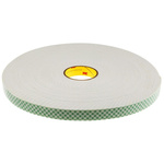 3M SCOTCH 4008, 4008 White Foam Tape, 25mm x 33m, 3.2mm Thick