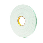 3M 4016 White Foam Tape, 19mm x 13.7m, 1.6mm Thick